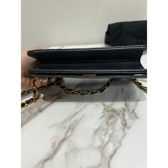 Chanel CC Vintage Mini Full Flap Bag Black Lambskin - Excellent Condition - Picture 8 of 9